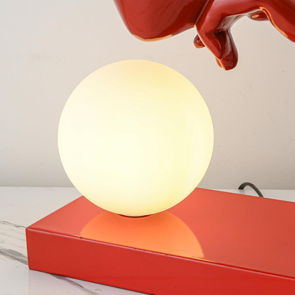 Juni Resin Novelty Lamp - Unique Handmade Resin Night Light for Home Decor, Bedroom, Living Room, Gift Idea - Perfect for Relaxing Ambiance & Romantic Mood Lighting