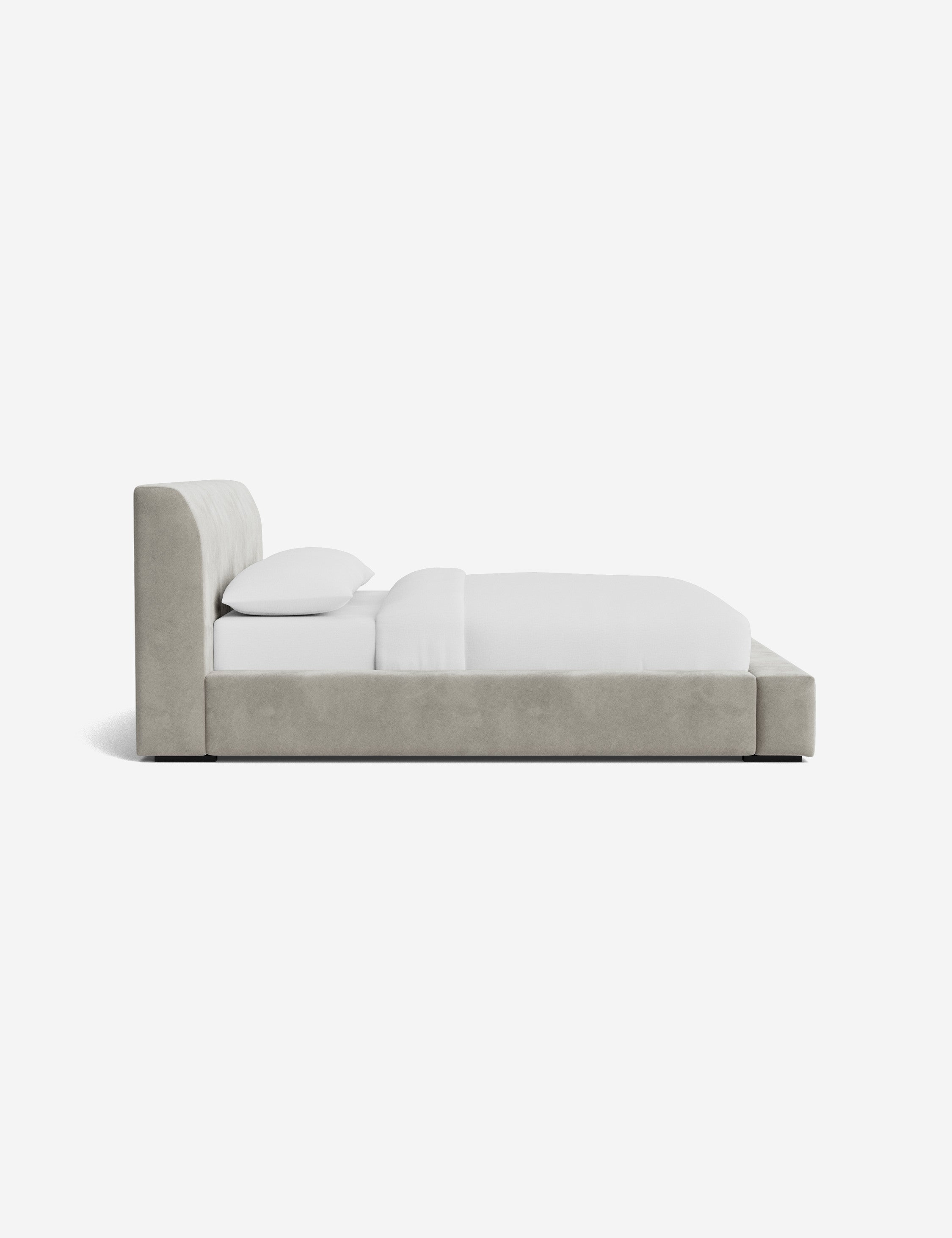 Stylish Clayton Platform Bed Frame - Queen Size, Modern Wooden Bed with Sturdy Slat Support - Perfect for Bedroom, Guest Room & Small Spaces