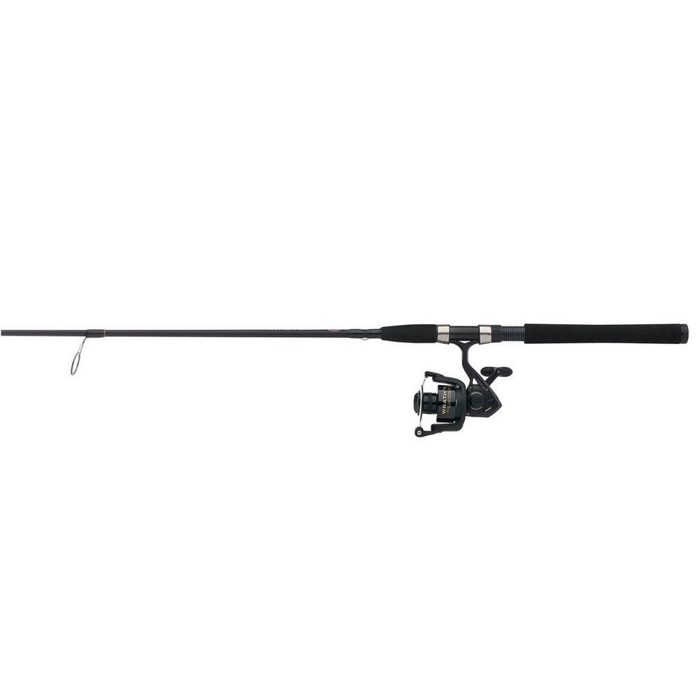 Penn Wrath II Spinning Fishing Rod and Reel Combo - Lightweight Graphite Rod with Smooth Ball Bearing Reel for Freshwater & Saltwater Fishing - Perfect for Bass, Trout, and Walleye Anglers