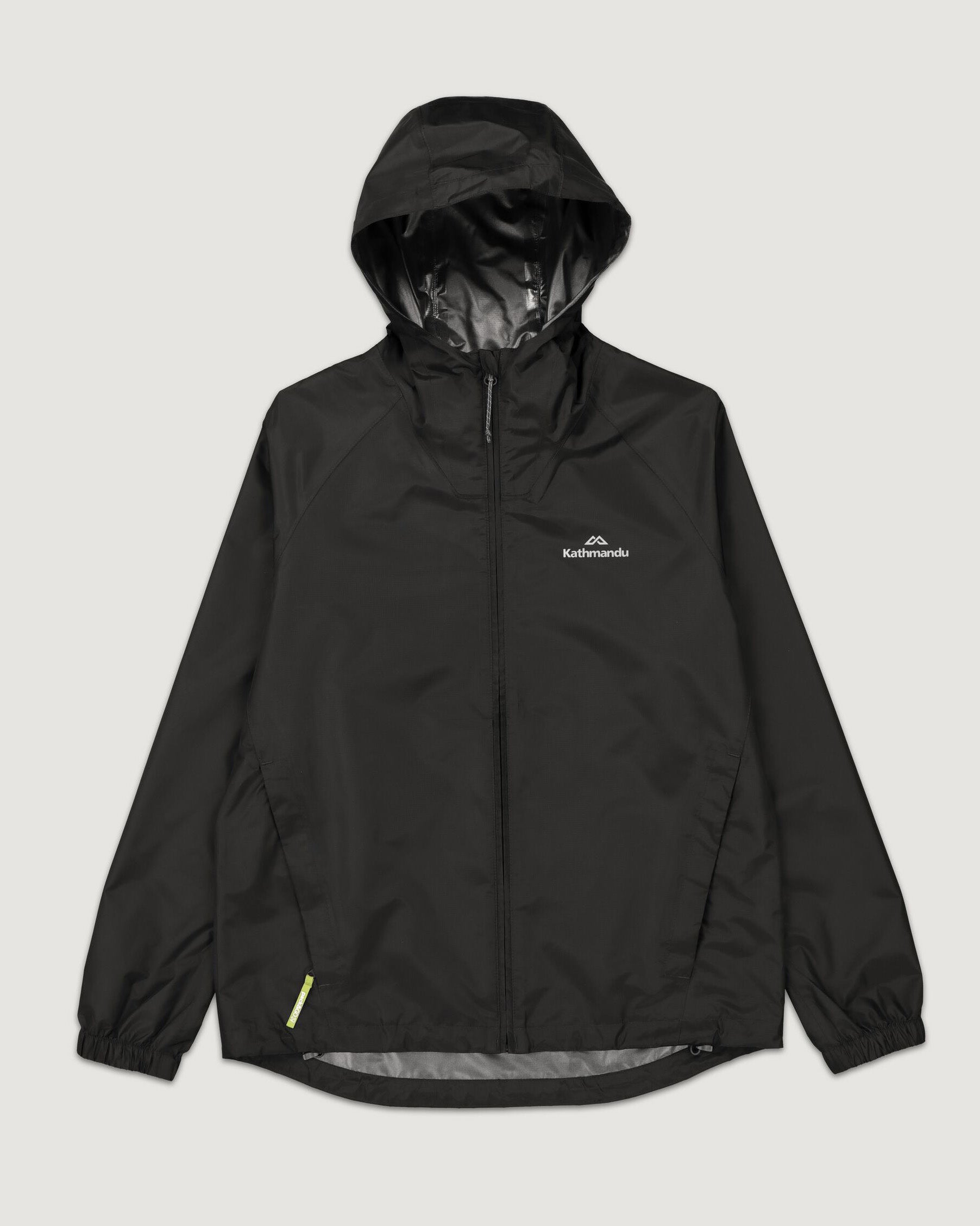 Waterproof Women's 2-Layer Rain Jacket with Pockets - Black | Lightweight & Windproof Outdoor Jacket for Hiking, Camping & Travel