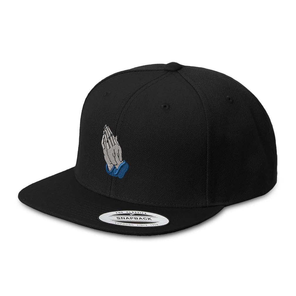 Speedy Pros Snapback Hat for Men - Christian Prayer Jesus God Christ Faith Embroidered Flat Brim Baseball Cap | Perfect for Church, Bible Study & Christian Events