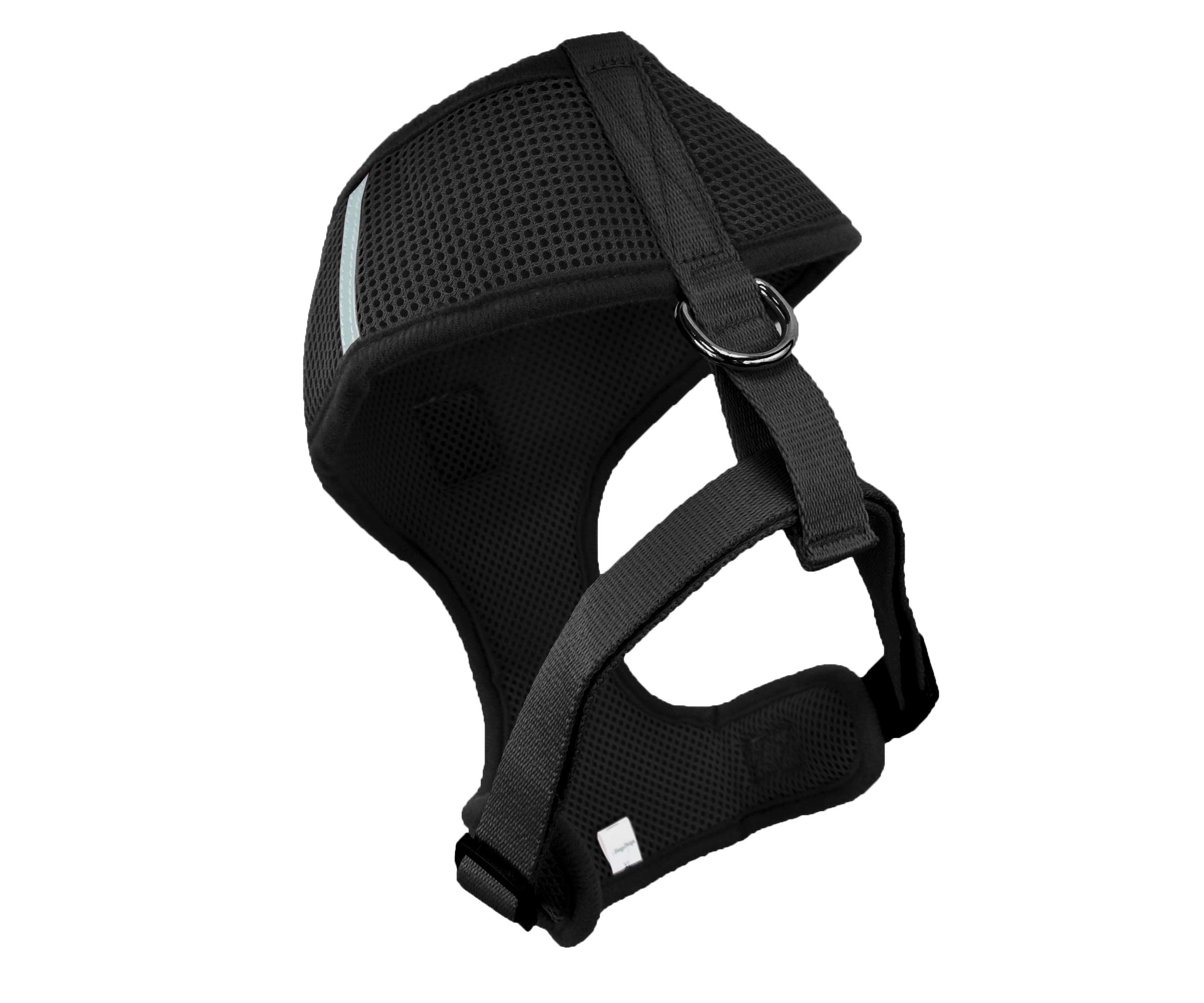 Adjustable No-Pull Dog Harness with Front Clip - Reflective, Breathable Pet Vest for Small, Medium & Large Dogs (Small, Black) - Perfect for Walking, Training & Outdoor Adventures