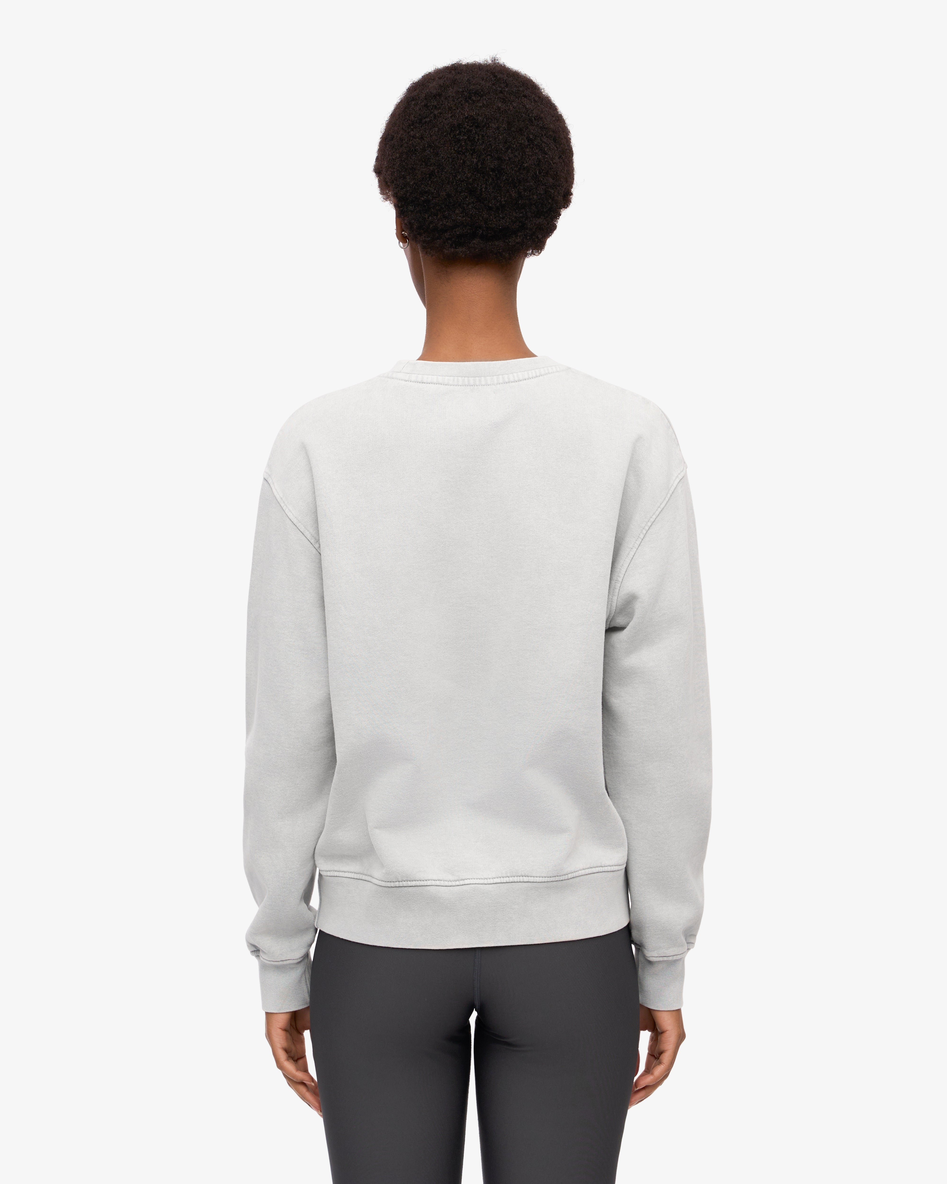 Organic Cotton Women's Classic Crew Neck T-Shirt - Faded Grey - Soft & Comfortable for Casual Wear, Lounge & Everyday Outfits