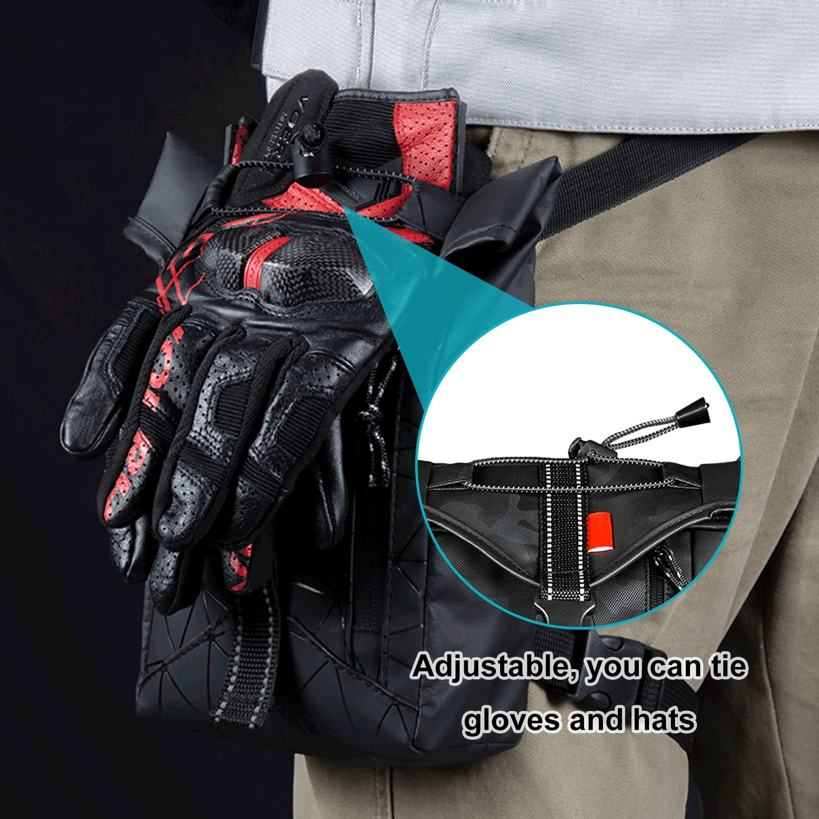 Waterproof Motorcycle Drop Leg Bag - Tactical Waist Thigh Pack for Men, Ideal for Cycling, Riding, Walking & Camping | Durable Outdoor Gear for Adventure & Daily Use