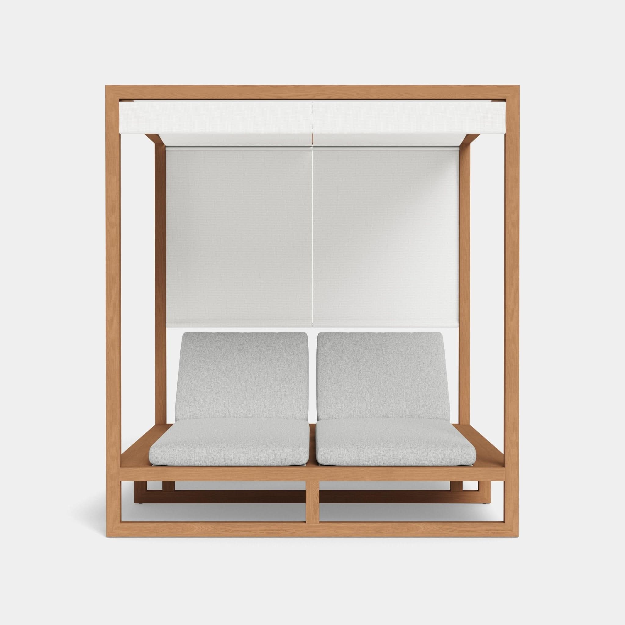 Premium Hayman Teak Batyline Cabana - Durable Outdoor Sunshade for Poolside, Beach & Patio Relaxation