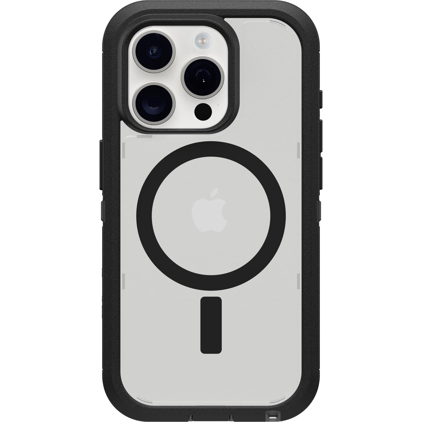 OtterBox Defender XT MagSafe Case for iPhone 15 Pro - Military-Grade Shockproof & Drop Proof Protection (5x Tested) - Ultra Rugged Clear/Black Cover - Perfect for Outdoor Adventures, Construction Work & Extreme Sports