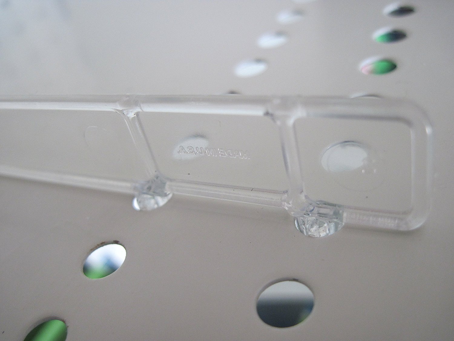 Universal Clear Plastic Gondola Shelf Dividers - 100 Pack Fits All Gondola Shelving up to 16