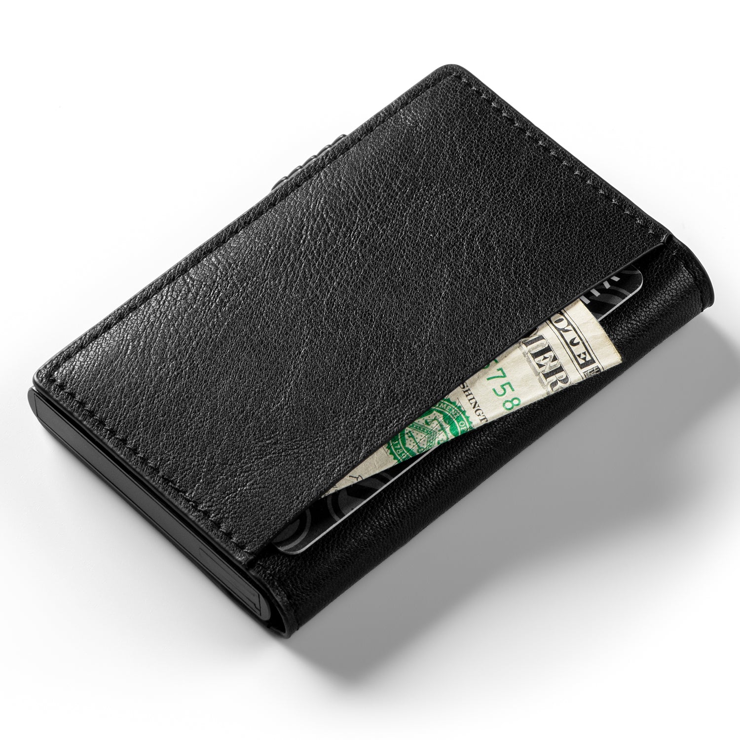 VC301 Men's Slim RFID Blocking Wallet - Ultra Thin Pop Up Card Holder with 2 Outer Slots | Minimalist Front Pocket Wallet for Everyday Carry & Travel