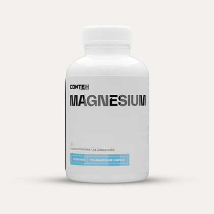 Conteh Sports High Potency Magnesium Supplement - 120 Capsules for Muscle Recovery, Sleep Support & Stress Relief | Vegan, Non-GMO | Ideal for Athletes & Active Lifestyles