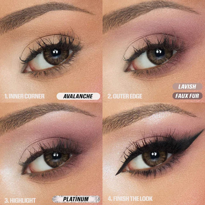 Huda Beauty Icy Nude Eyeshadow Palette - Neutral Matte & Shimmer Shades for Everyday & Party Makeup Looks