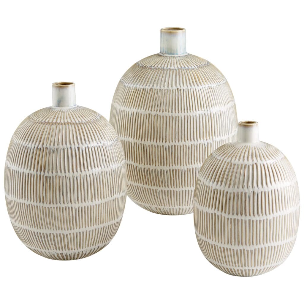 Cyan Design 10925 Saxon Vase - Oyster Blue Large Ceramic Vase for Home Decor, Wedding Centerpiece & Living Room Table Decor
