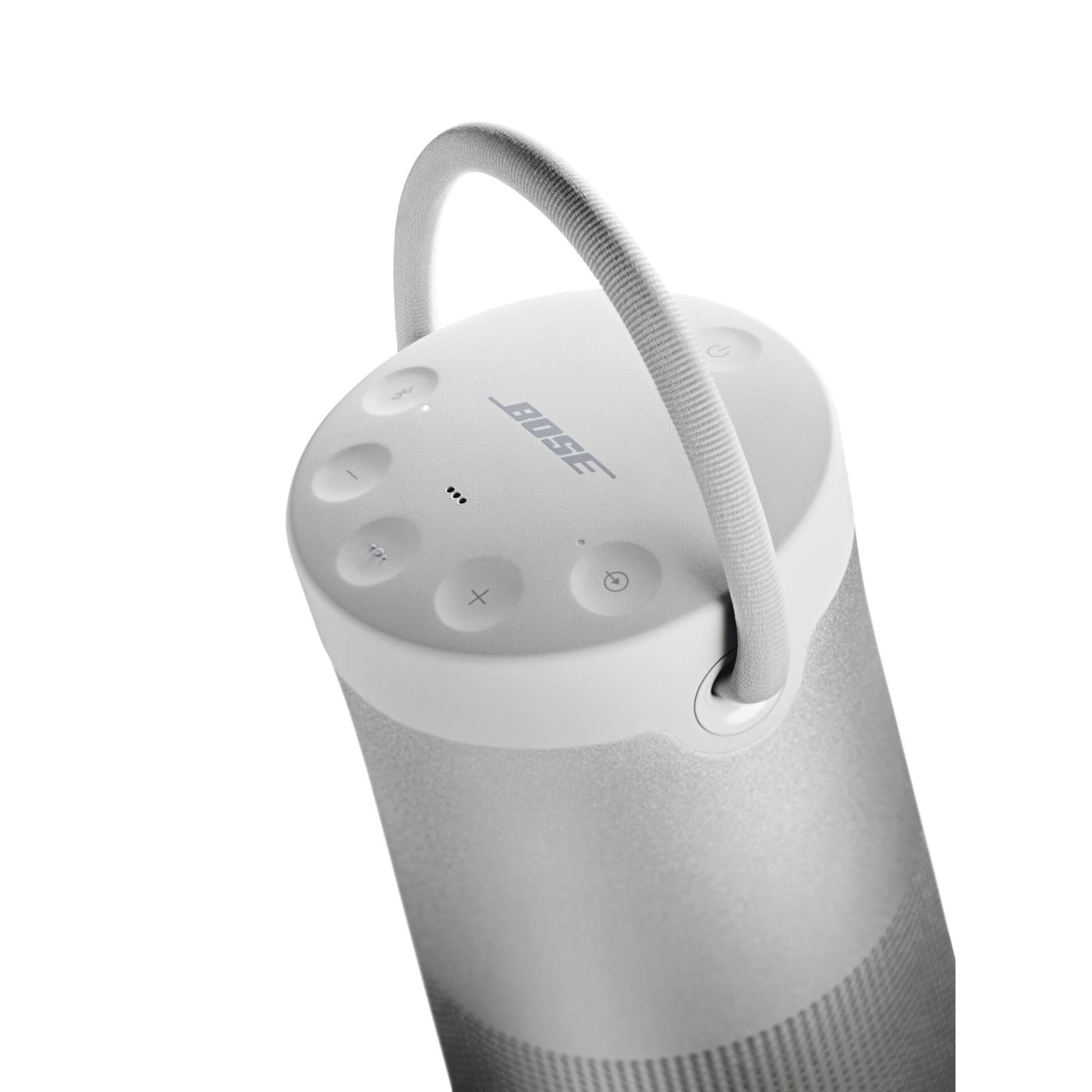 Bose SoundLink Revolve+ (Series II) Bluetooth Speaker - Portable Wireless Speaker with 360° Sound, IP55 Water Resistant, Built-in Mic, 17-Hour Battery & Carry Handle - Perfect for Outdoor, Travel, Pool Parties & Home Use (Silver)