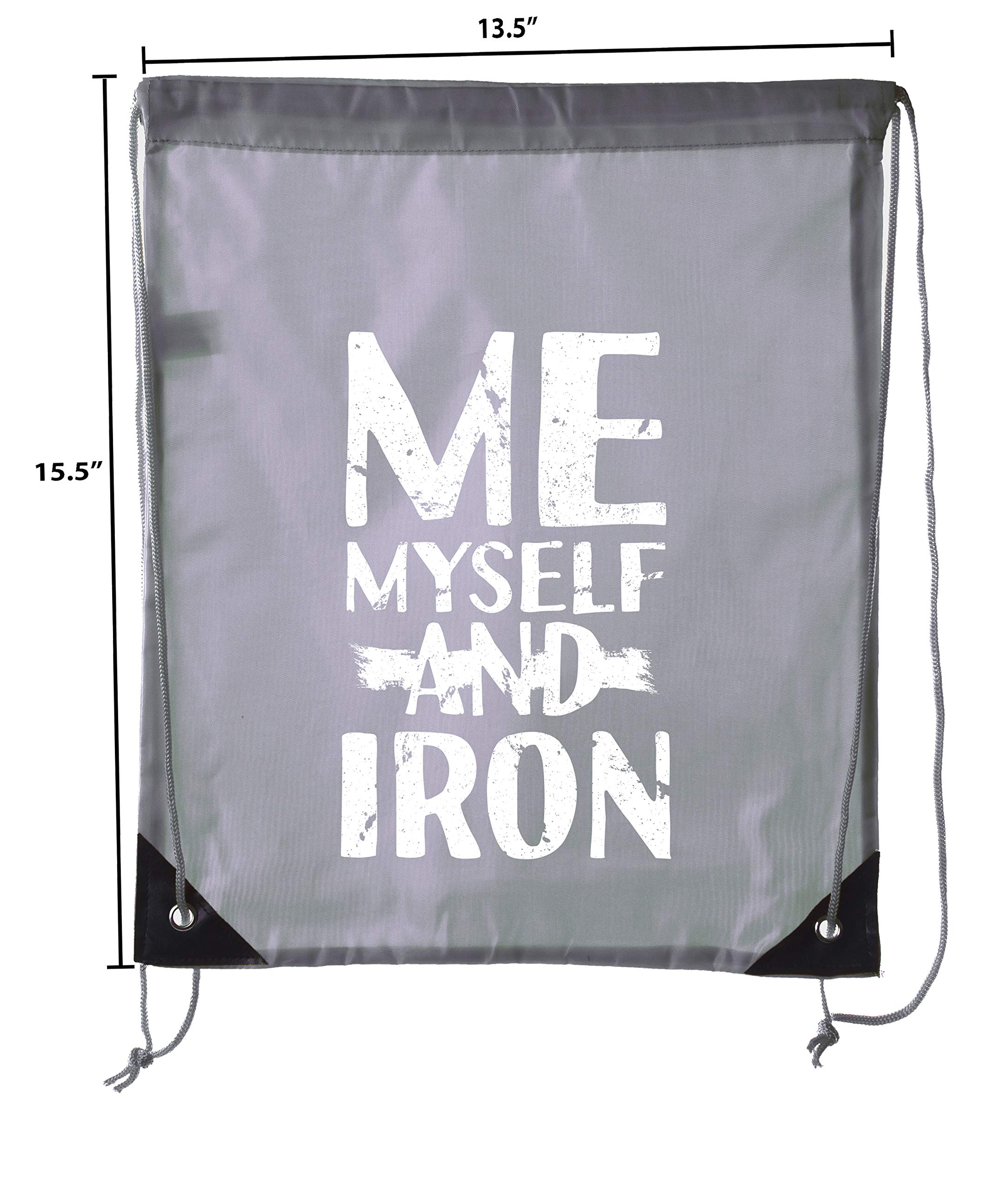 Motivational Gym Quote Drawstring Backpacks - Inspirational Fitness Bags for Workouts & Training | Perfect for Gym, Running, Yoga & Sports