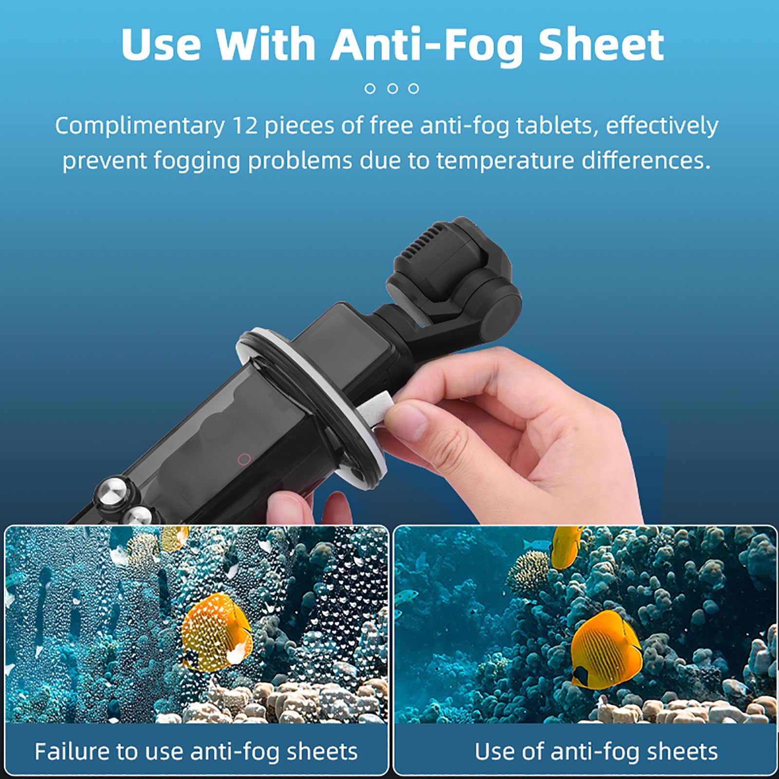 Pocket 3 Action Camera Waterproof Case - IP68 Dustproof & Underwater Housing for Diving, Snorkeling & Extreme Sports - Perfect for GoPro Hero, DJI Osmo Action Accessories