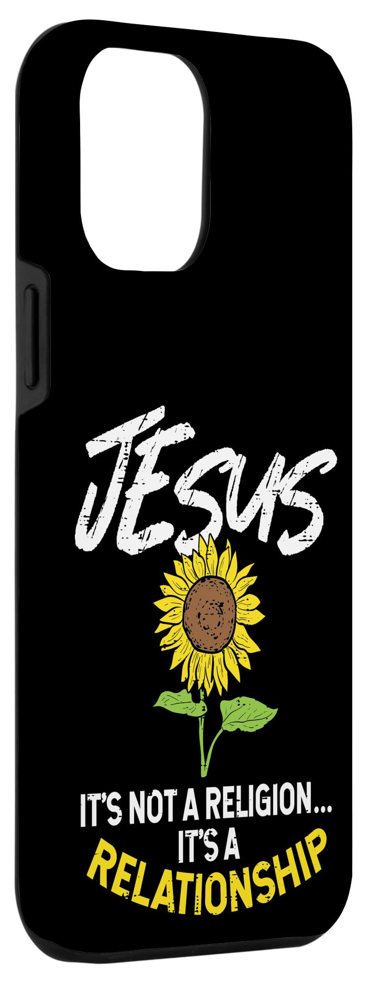 iPhone 12 Pro Max Case - Sunflower Design with Inspirational Christian Message - Perfect Gift for Believers & Faith-Based Occasions
