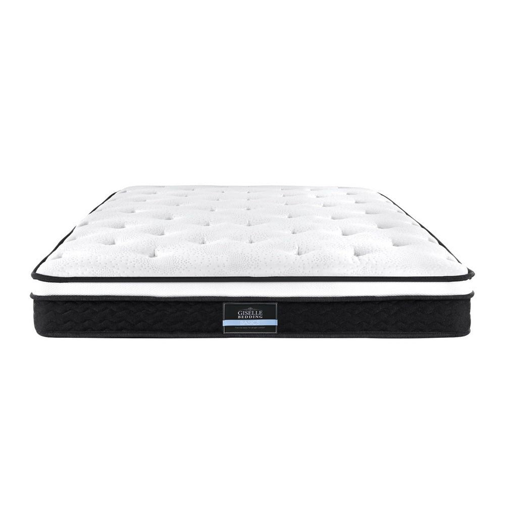 Premium Giselle Bedding 21cm Euro Top Mattress - King Single Size for Ultimate Comfort | Perfect for Guest Rooms, Dorms & Small Spaces