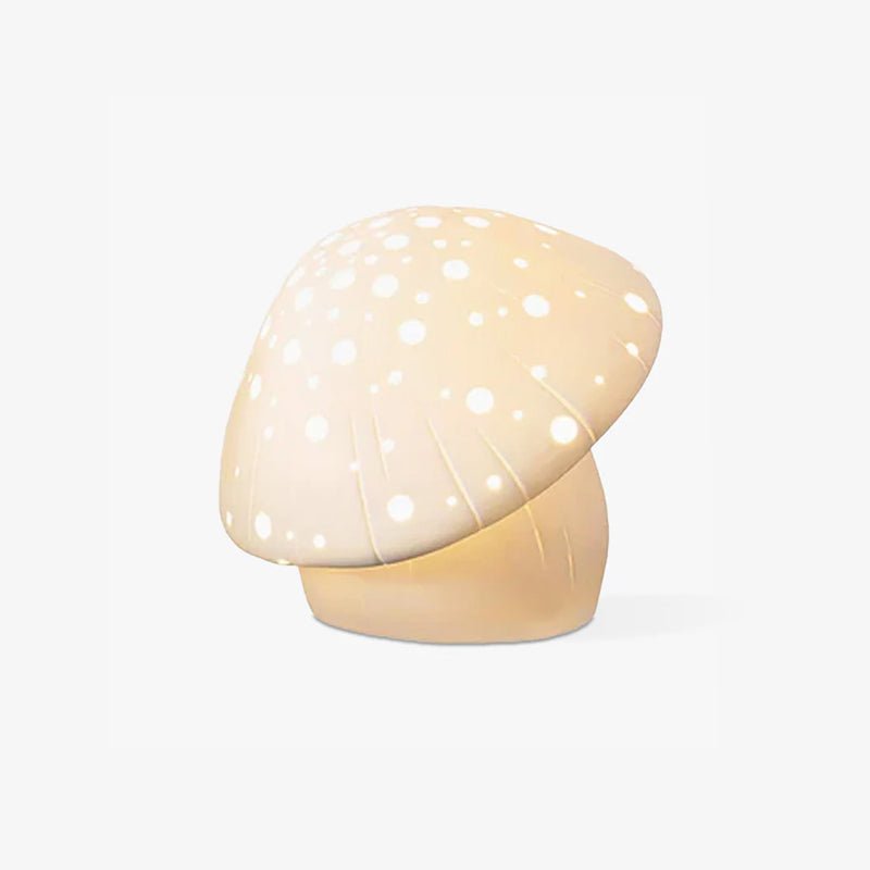 Modern White Table Lamp - Elegant Home Decor for Bedroom, Living Room & Office - Soft Lighting for Reading, Relaxing & Working