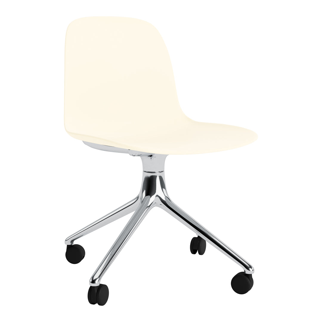 Ergonomic Form Chair with 4-Wheel Swivel Base - Adjustable Office Chair for Home & Work - Perfect for Desk Work, Gaming, and Study Sessions
