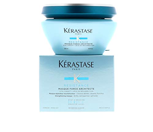 Kérastase Resistance Masque Force Architecte Hair Mask - 6.8 oz (Pack of 2) | Deep Repair Treatment for Damaged & Weak Hair | Salon-Quality Conditioning for Dry, Brittle Hair at Home
