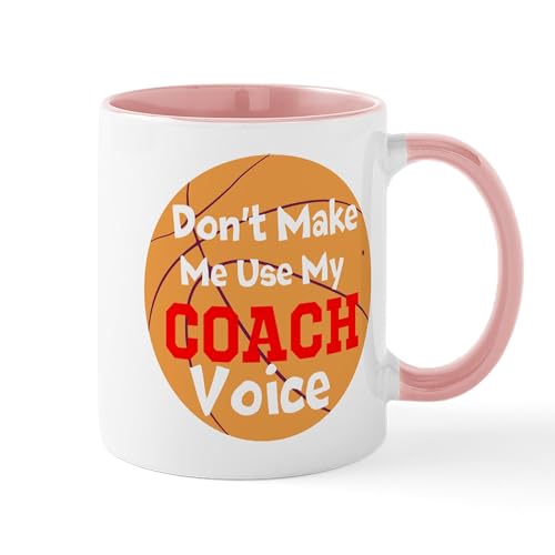 White/Pink Inside - Dont Make Me Use My Coach Voice Mugs