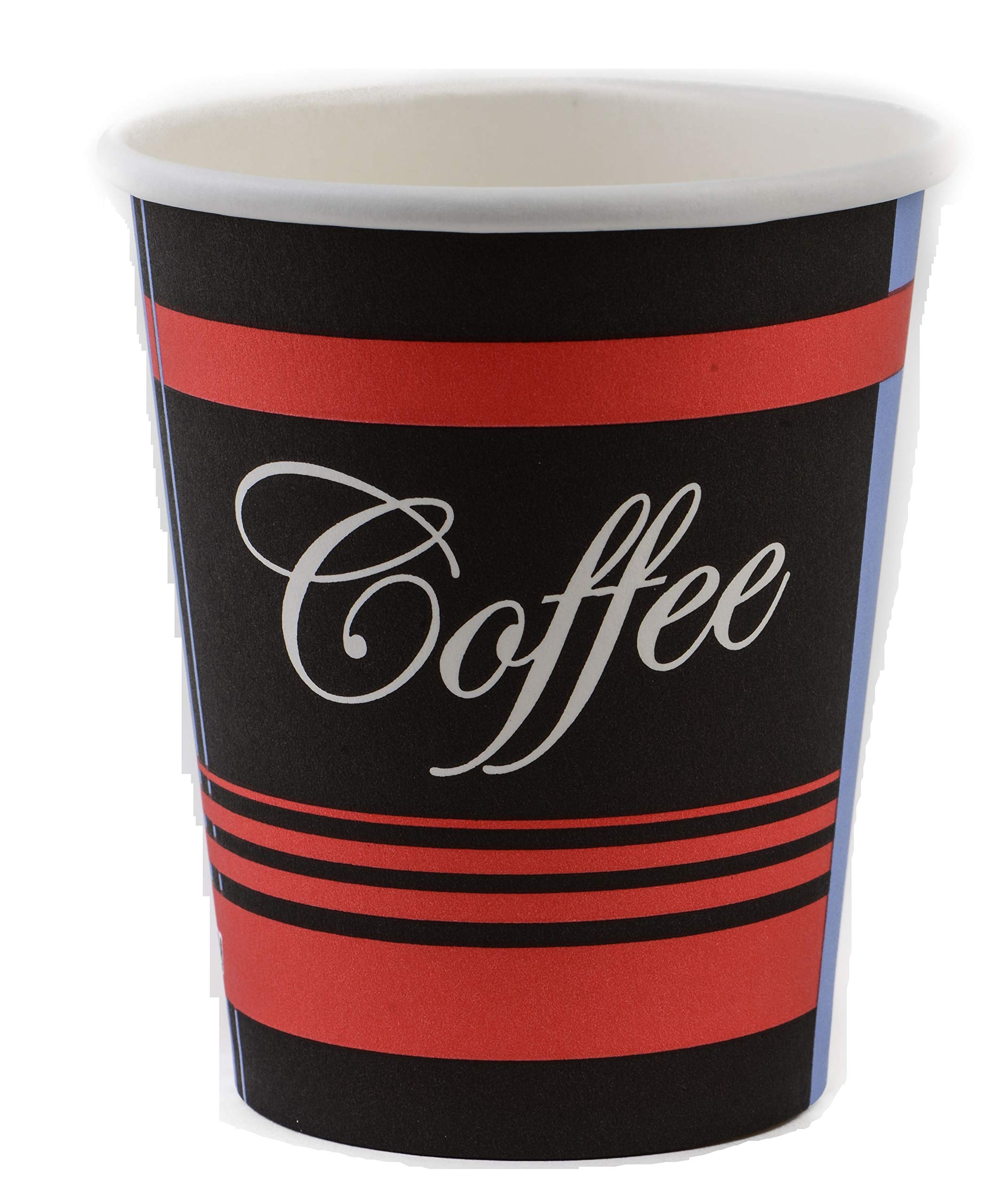EcoQuality 8 oz Disposable Coffee Cups (500 Count) - Restaurant Grade Hot Drink Cups for Coffee, Tea, Cappuccino, Hot Chocolate & Chai Latte - Perfect for Cafes, Offices & Events