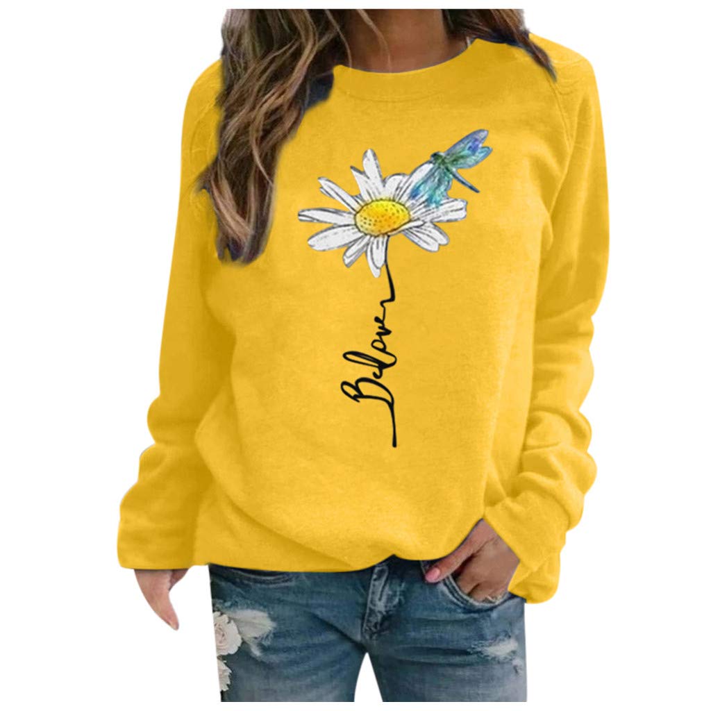 Elegant Women's Crewneck Long Sleeve Blouse - Fall Tunic Tops & Basic Tee Shirts for Casual Wear, Office & Everyday Outfits
