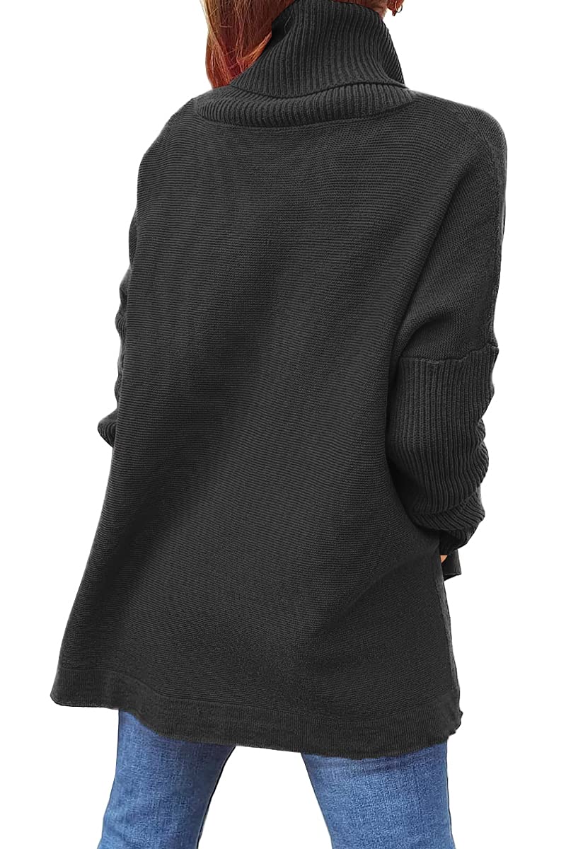 EFAN Women's Oversized Turtleneck Sweater - Soft Long Pullover Winter Tunic Top for Fall & Winter 2025 | Cozy Casual Outfit for Work, Date Night and Holiday Gatherings