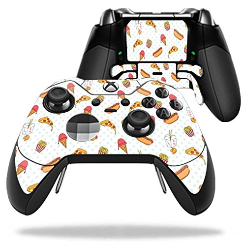 MightySkins Protective Skin Wrap for Microsoft Xbox One Elite Wireless Controller - Custom Decal Cover Sticker (Food Junkie Design) - Perfect for Gaming Enthusiasts & Collectors