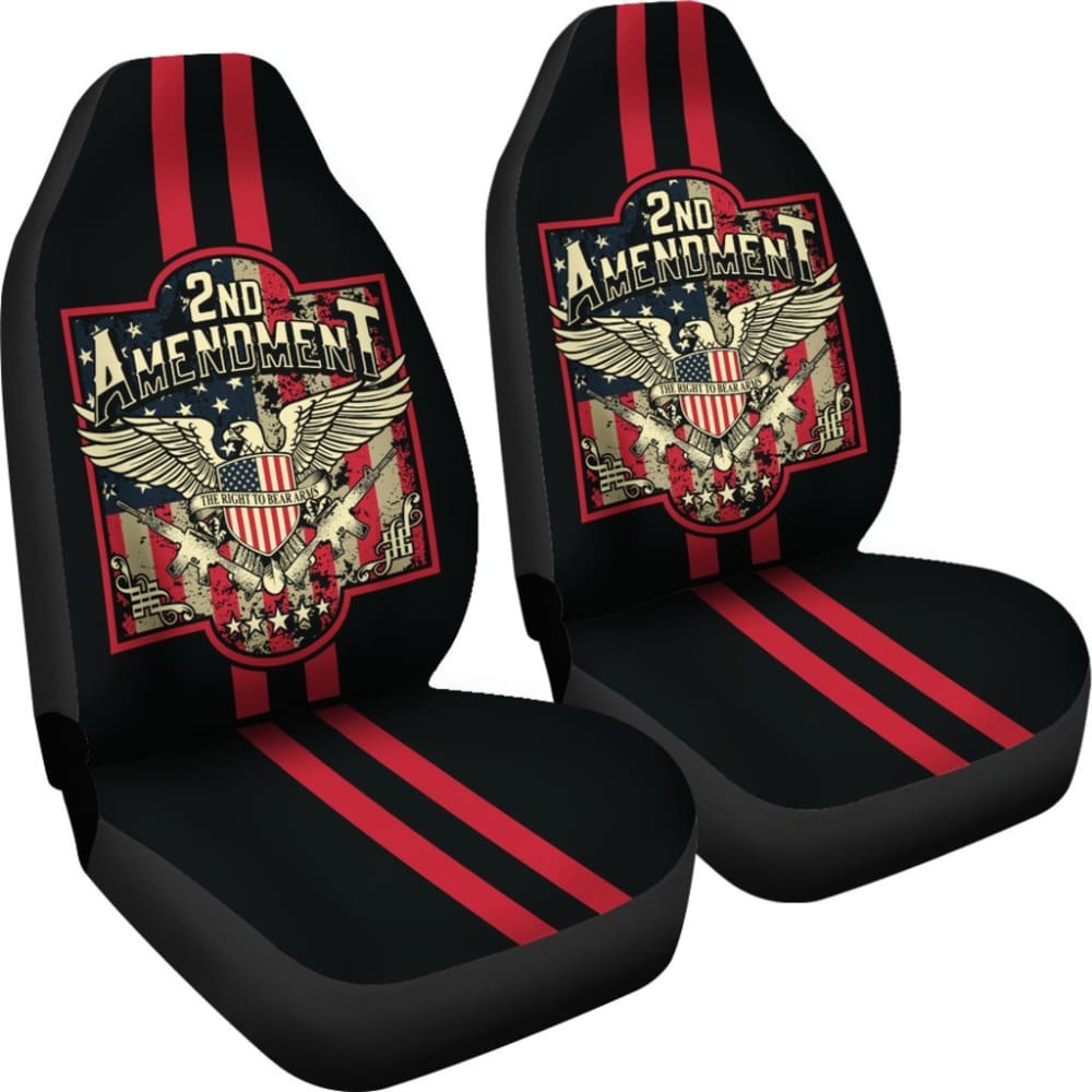 2nd Amendment Right to Bear Arms Car Seat Cover - Patriotic Gun Rights Design for Trucks & SUVs - Perfect for Hunting, Road Trips & Outdoor Adventures
