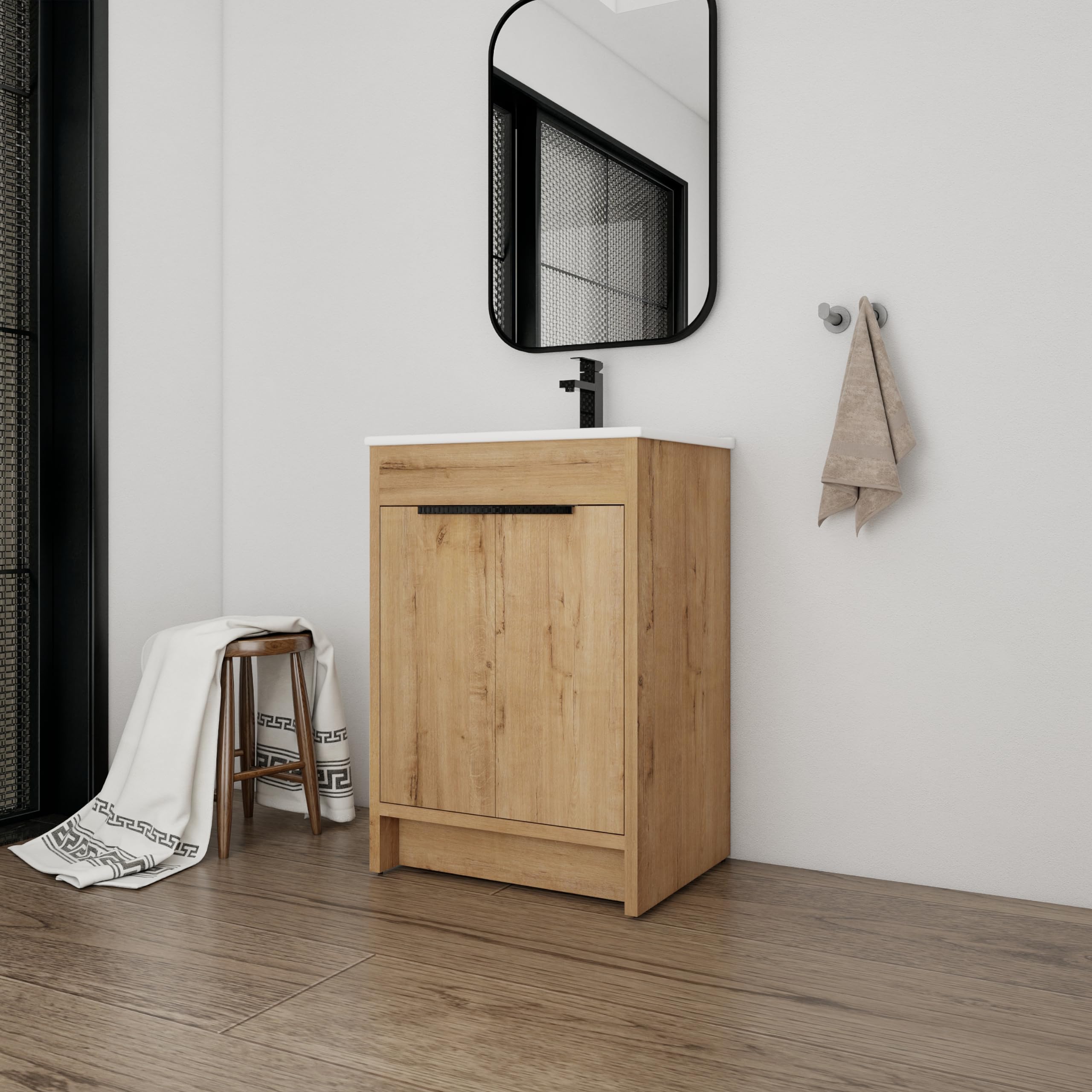 24 Inch Bathroom Vanity with Sink - 24