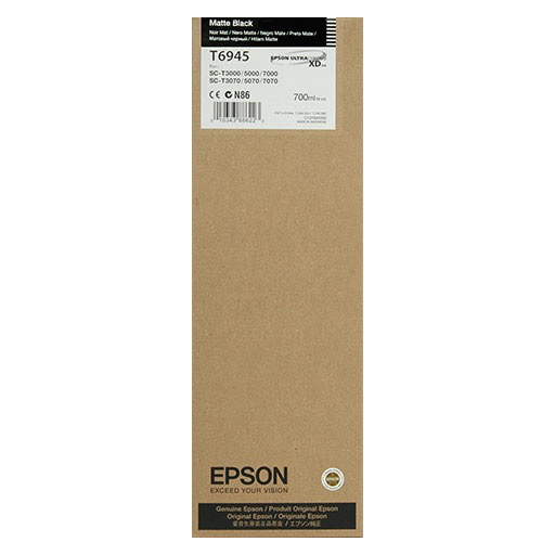 Epson Ultrachrome XD Matte Black Ink Cartridge 700ml (T694500) - High-Quality Printer Ink for Professional Photo Printing & Large Format Graphics