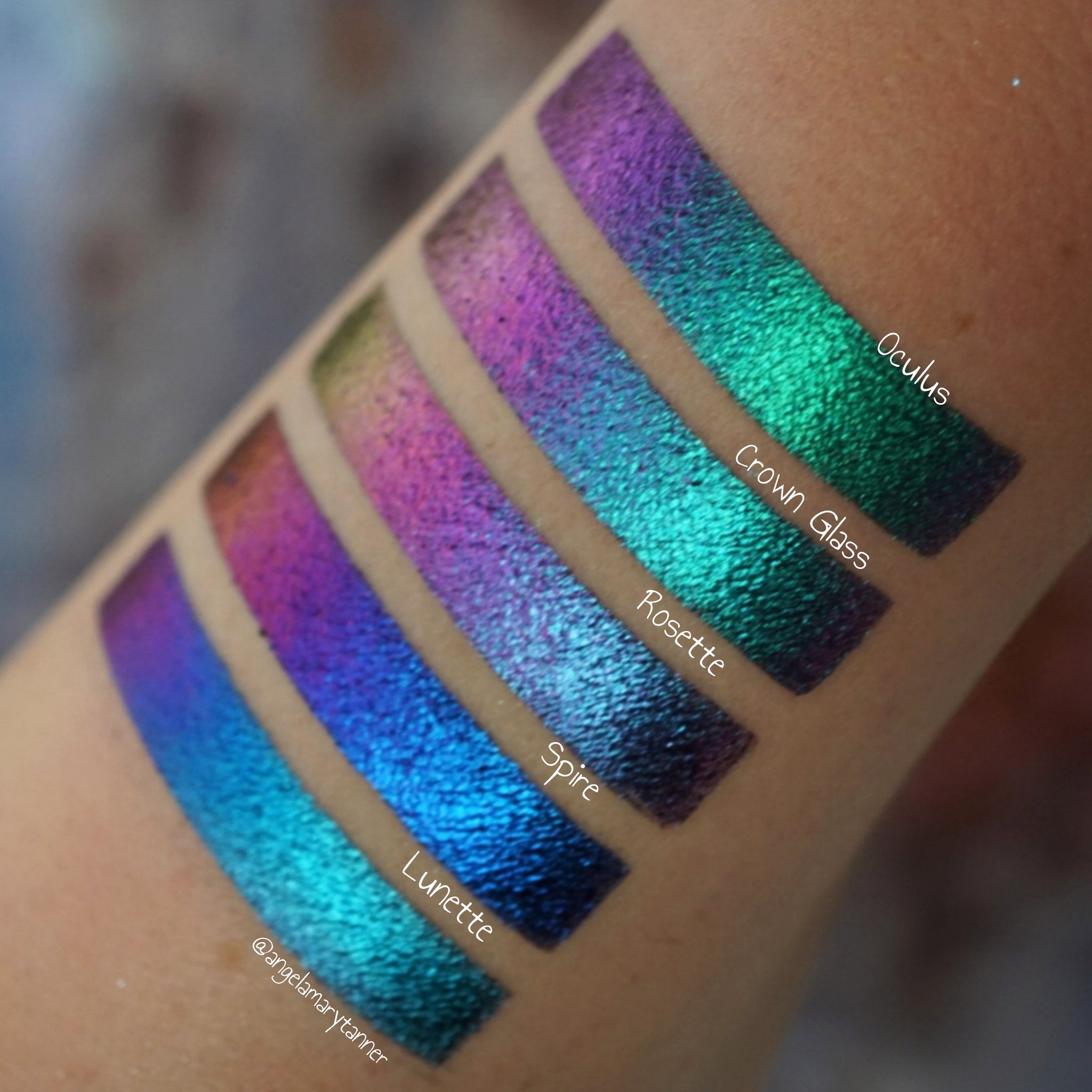 Crown Glass Jewelled Multichrome Eyeshadow Palette - Long Lasting Pigmented Makeup for Party, Wedding & Special Occasions