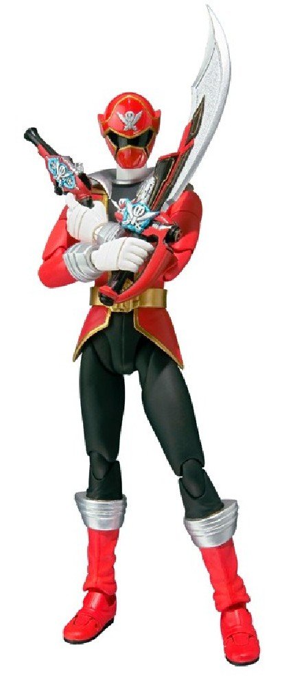 S.H.Figuarts Gokai Red Action Figure - Bandai Collectible Anime Toy for Display & Play | Perfect for Fans, Collectors & Gift Giving