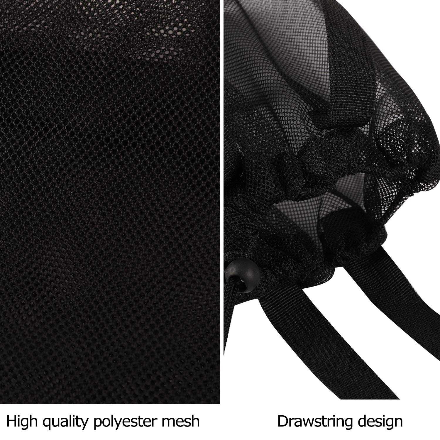 4-Piece Cute Mesh Pool Tote Bags with Drawstring - Waterproof Beach Bags for Swimming, Travel, Picnic, Gym & Summer Outings