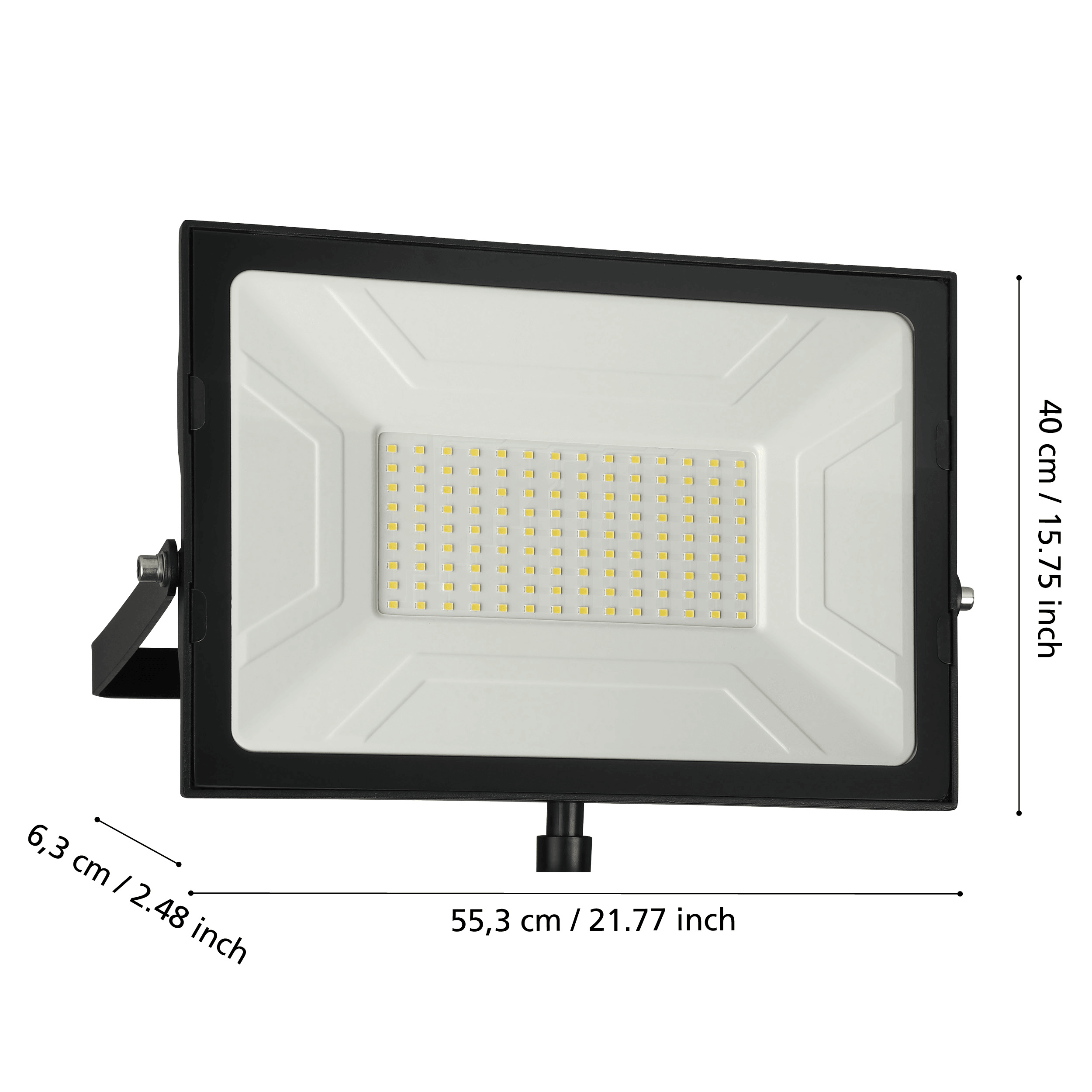 Eglo Faedo 3 Black Outdoor Flood Light - IP44 Waterproof - Bright LED Security Lighting for Garden, Patio, and Driveway - Perfect for Home & Commercial Use