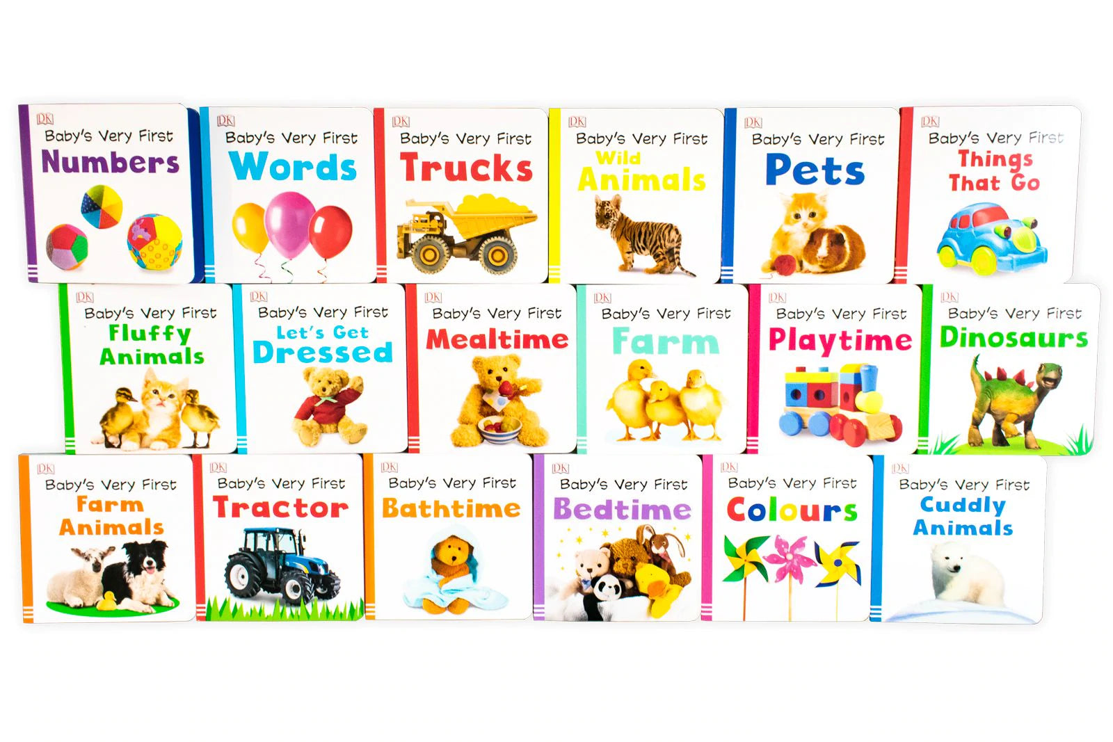 Baby's First Library Books Box Set - 18 Board Books for Early Learning & Toddler Development - Perfect for Bedtime, Playtime & Nursery