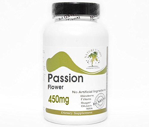 Passion Flower Extract 450mg - 200 Vegan Capsules | Natural Stress Relief & Sleep Aid Supplement | No Additives, Non-GMO | Perfect for Relaxation & Better Sleep