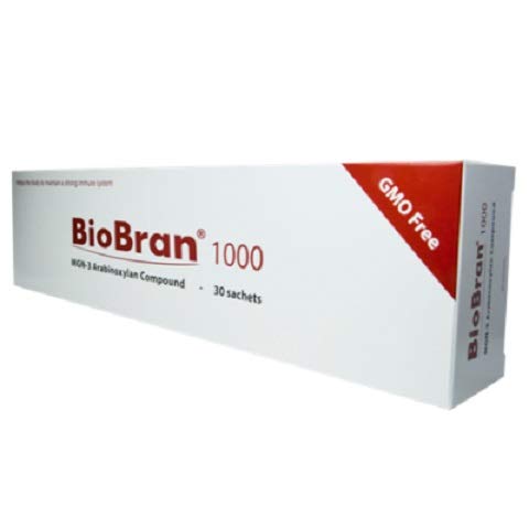 BioBran MGN-3 Rice Bran Extract 1000mg - Premium Immune System Booster Supplement with Shiitake Mushroom Enzymes | 30 Sachets | Made in Japan | Free DHL Shipping | Supports Wellness & Vitality for Daily Immune Defense