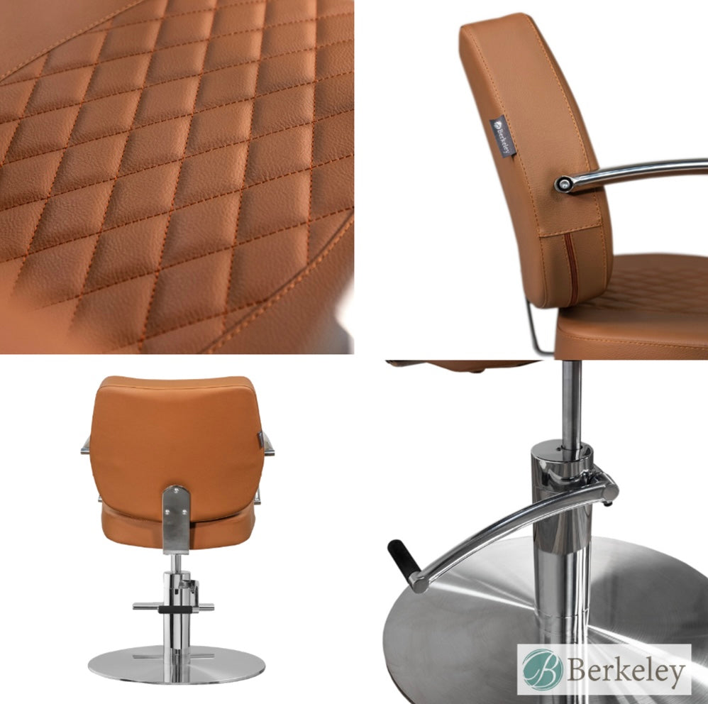 Callie Styling Chair - Professional Salon Styling Chair with Adjustable Height & 360° Swivel for Hairdressers, Barbers & Home Use | Perfect for Salons, Barber Shops & DIY Hair Styling at Home