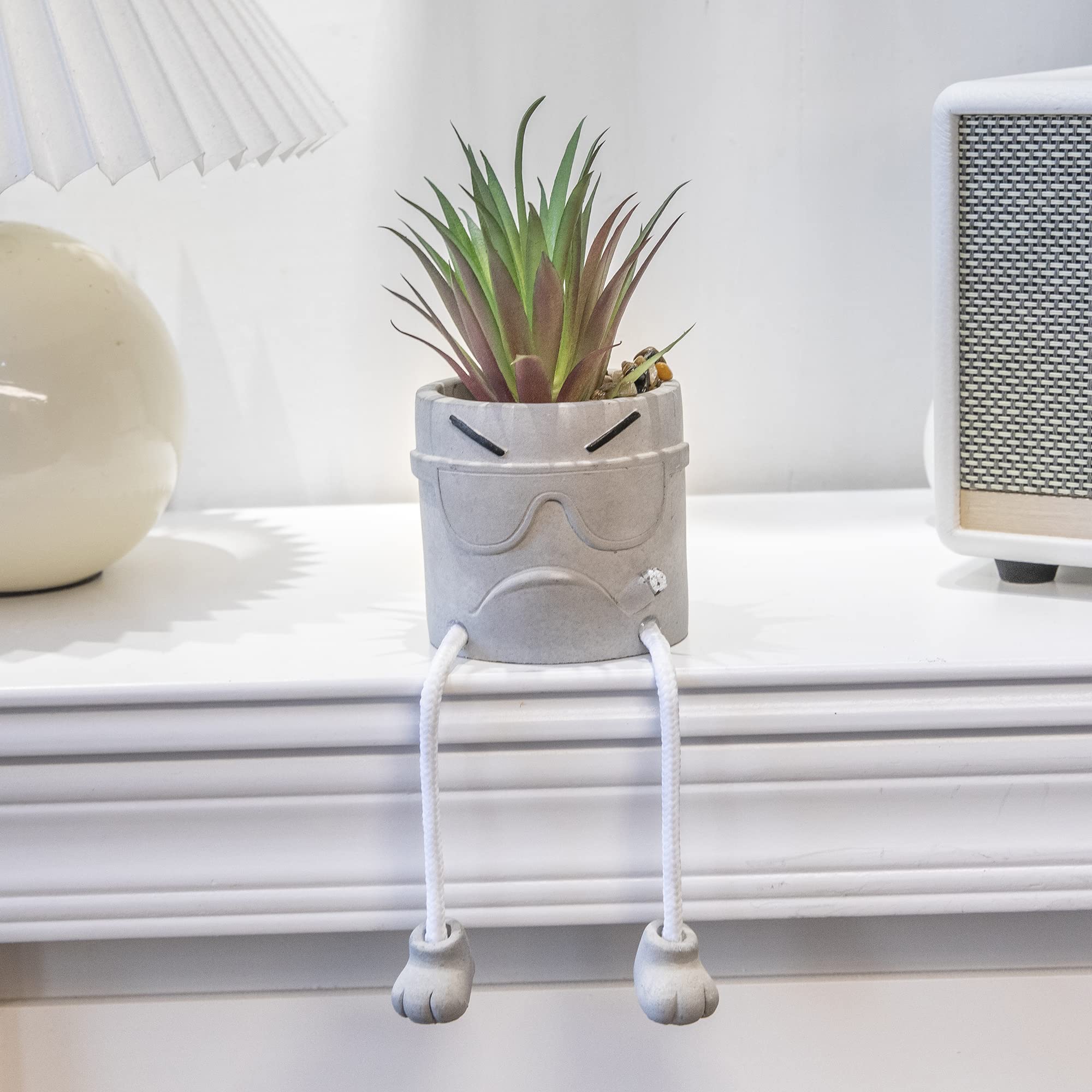 3PCS Artificial Succulent Plants - Small Fake Plants for Office Desk, Bedroom & Bathroom Decor - Lovely Faux Succulents for Home & Workspace - Perfect for Desk Organizing, Gift Giving & Interior Styling