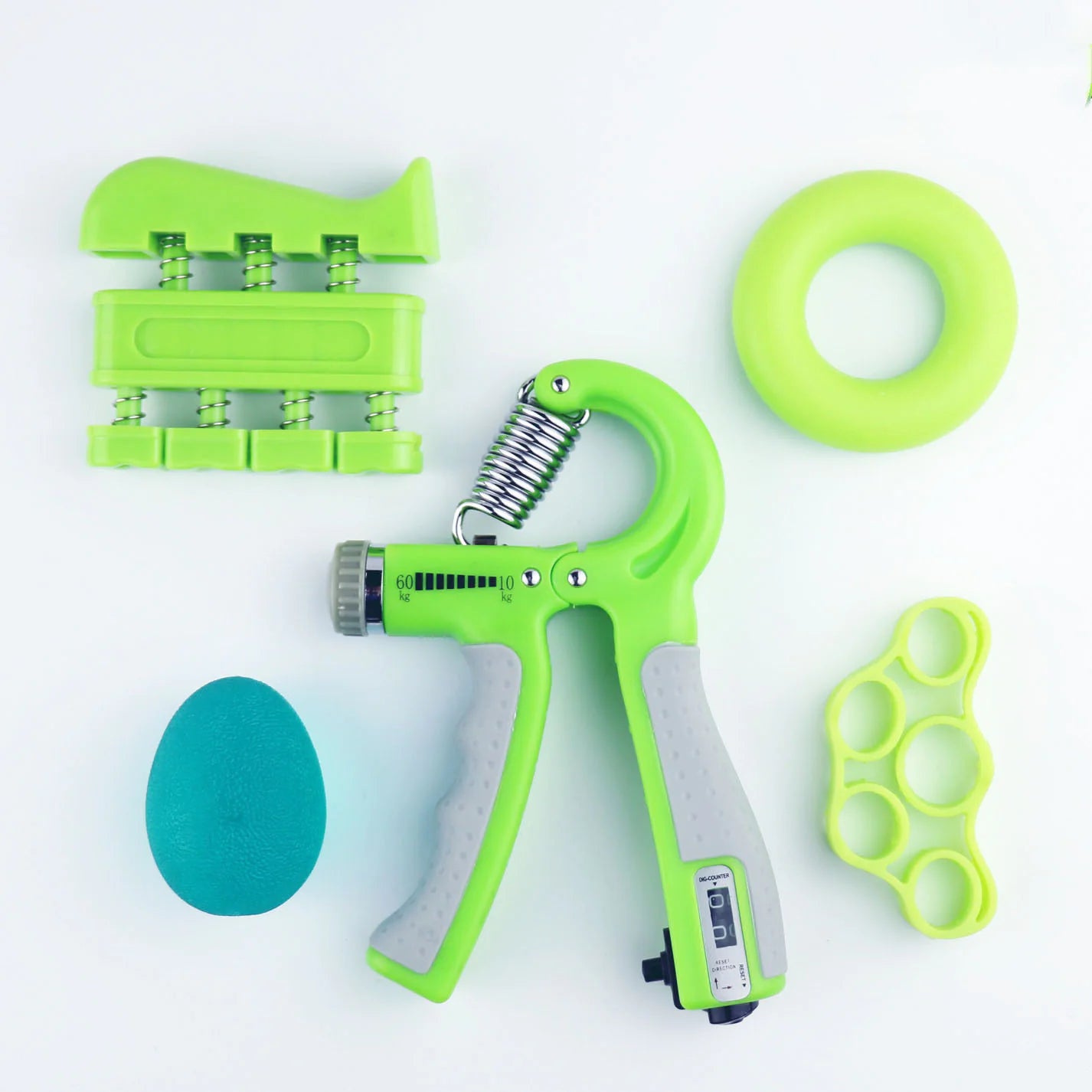 Adjustable Hand Grip Strength Trainer with Finger Exerciser - Improve Grip Strength & Finger Dexterity for Rock Climbing, Weightlifting & Rehabilitation Therapy