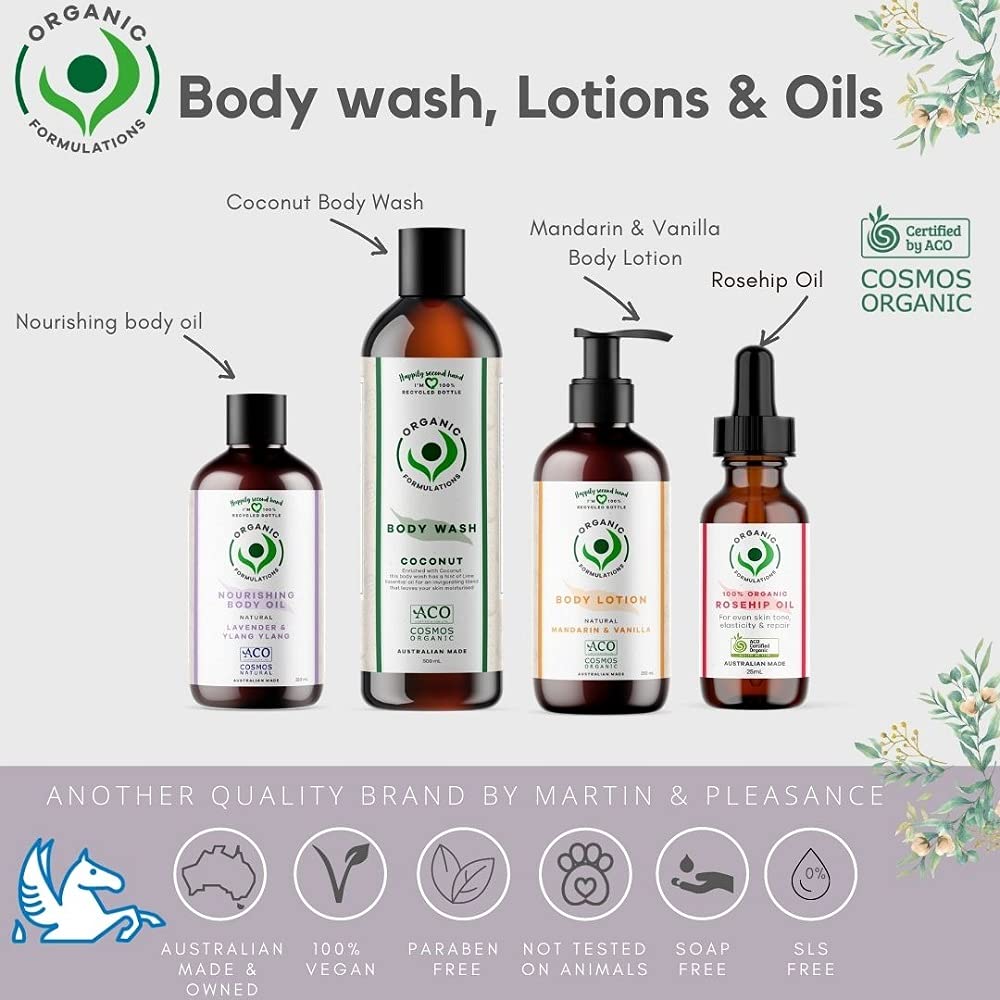 Organic Nourishing Body Oil for Dry Skin - 250mL Hydrating Moisturizer with Natural Ingredients | Perfect for Massage, Aromatherapy & Daily Skincare Routine