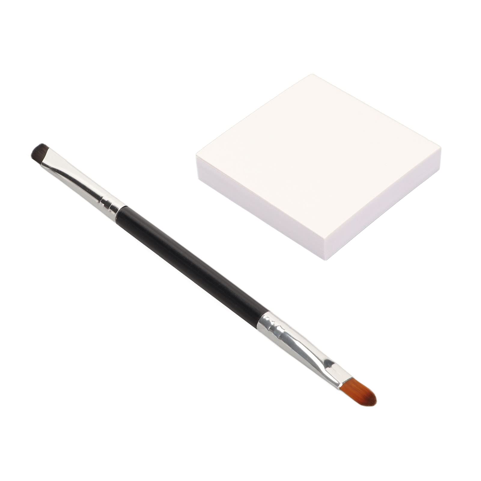 Professional Makeup Palette Paper & Double Ended Eyeliner Brush Set - Nail Art Drawing & Coloring Kit for Beginners & Artists | Perfect for Salon, Home Use & Travel Makeup Application