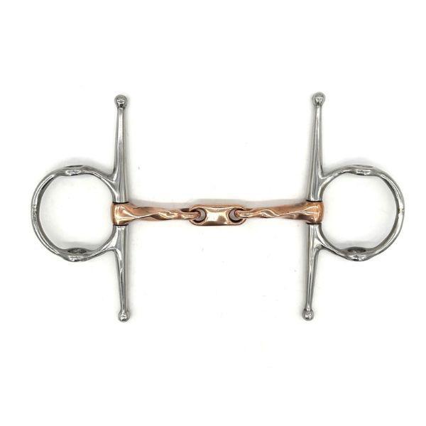 Jake Adams Copper Twisted Dr. Bristol Nelson Gag Bit - Premium Horse Training Bit for Western Riding & Dressage