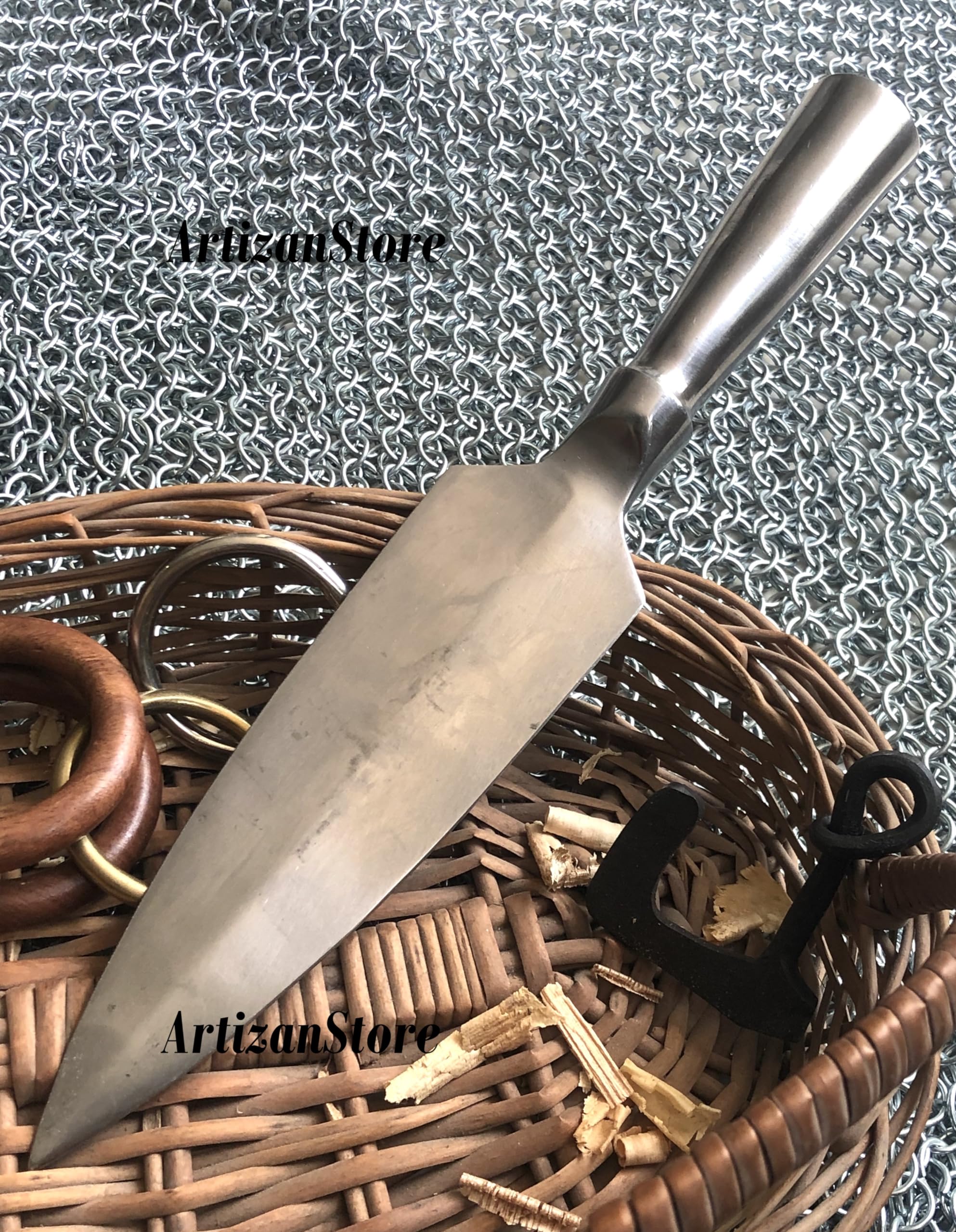 Hand Forged Viking Saga Iron Spear Head Replica - Medieval Weapon Collectible - Perfect for Historical Reenactments, Cosplay & Home Decor