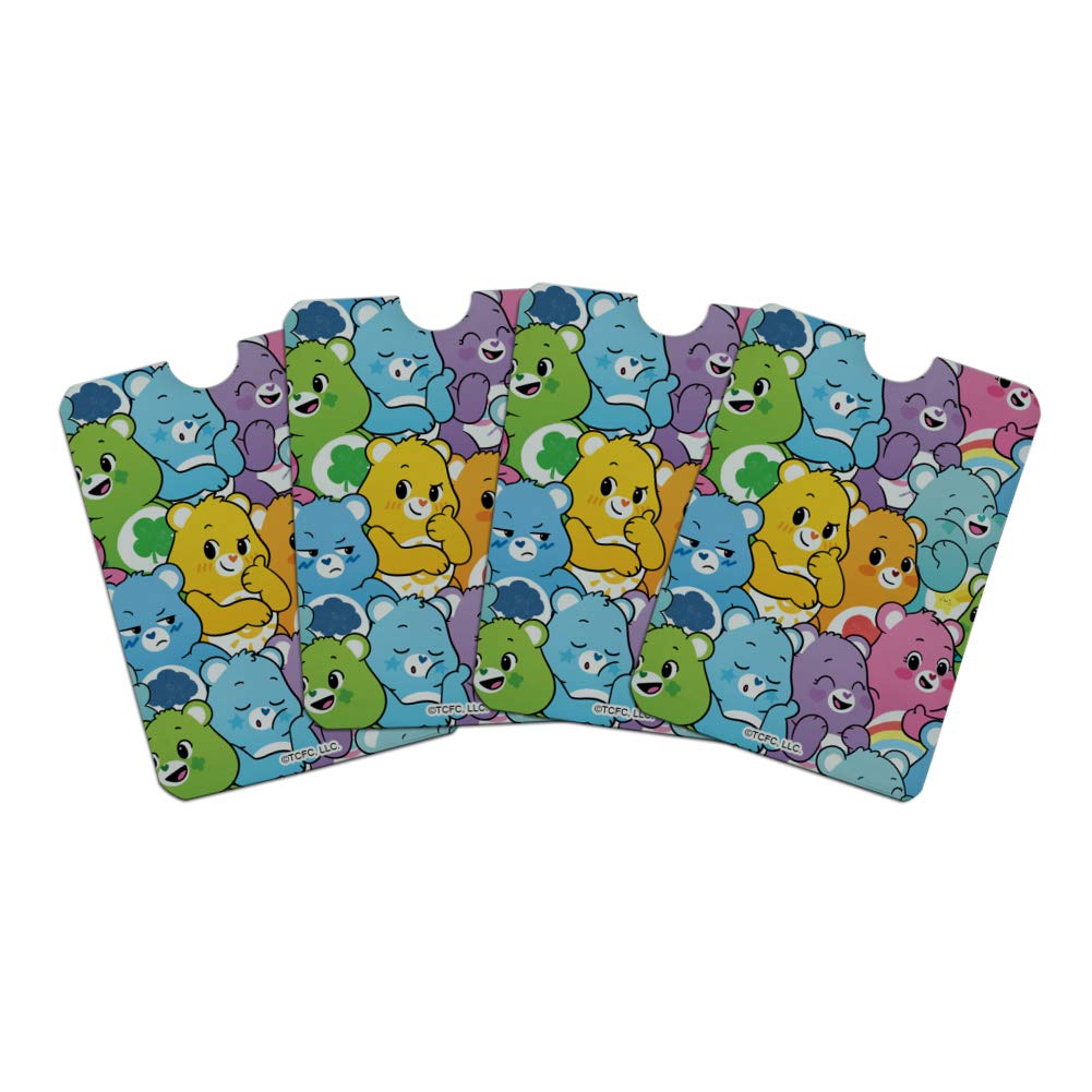 Care Bears: Unlock the Magic RFID Blocking Credit Card Holder Set of 4 - Protect Your Cards from Skimming | Perfect for Travel, Shopping & Everyday Use