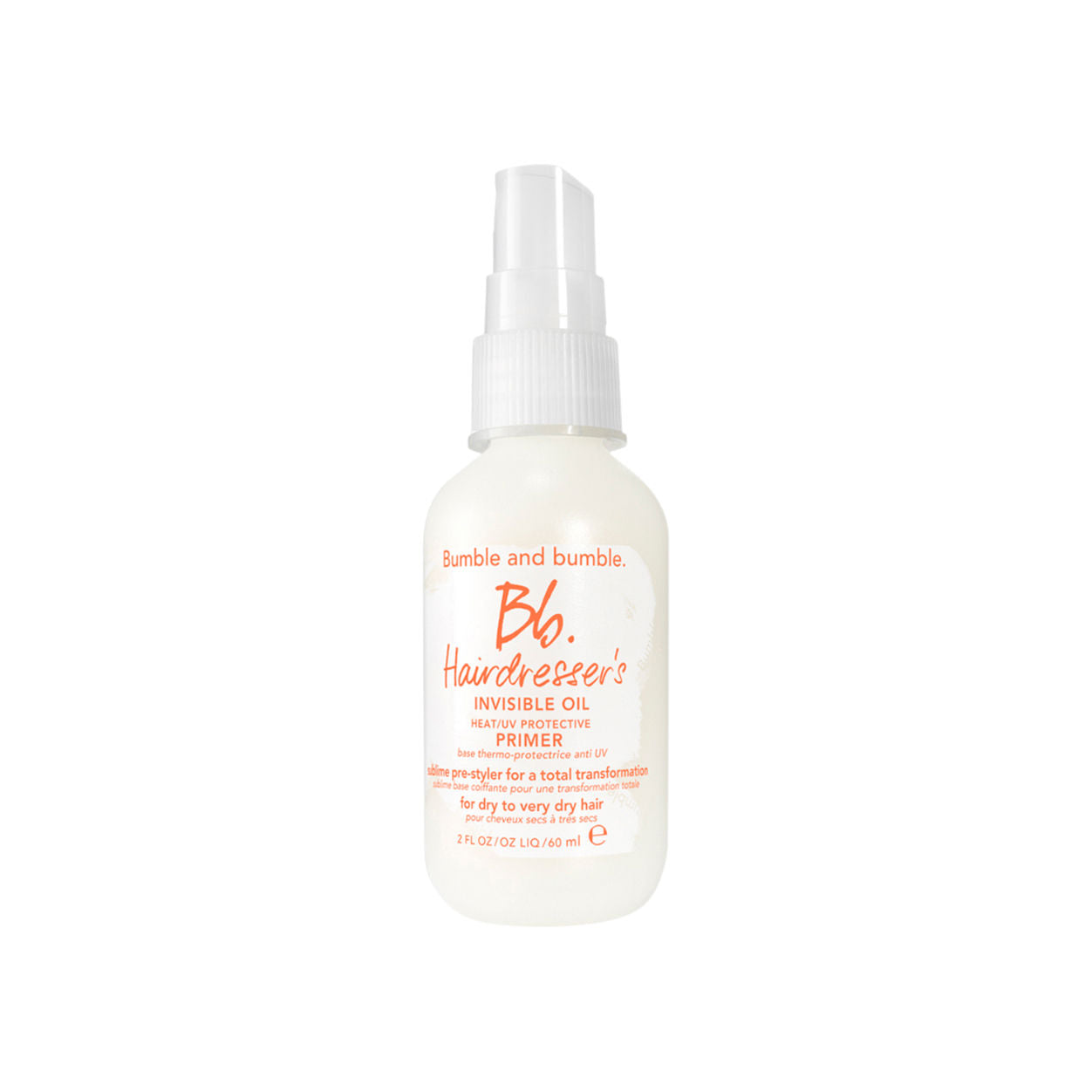 Professional Hair Styling Invisible Heat Protectant Primer with UV Shield - Salon-Quality Thermal Protection for Blowouts, Straightening & Styling