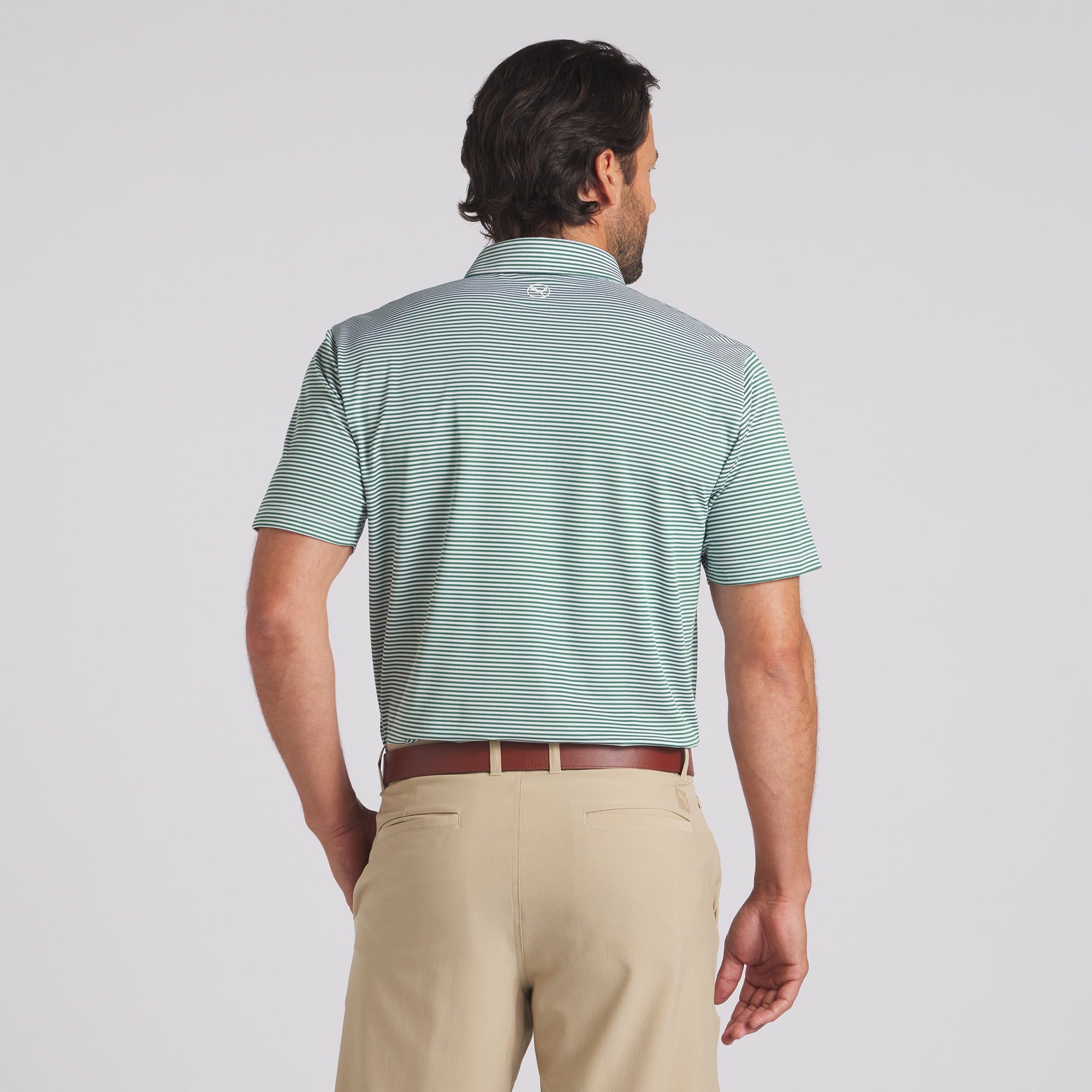 Premium Isle Pique Golf Polo Shirt for Men - Moisture-Wicking, Breathable & UV Protection - Perfect for Golf, Casual Wear & Outdoor Activities