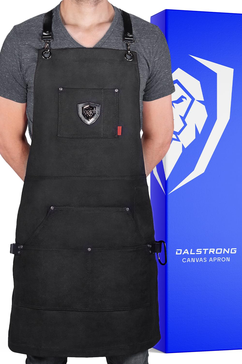 Premium Dalstrong Chef Apron for Professional Cooking - Heavy Duty, Adjustable & Stylish - Perfect for BBQ, Grilling, Baking & Kitchen Work