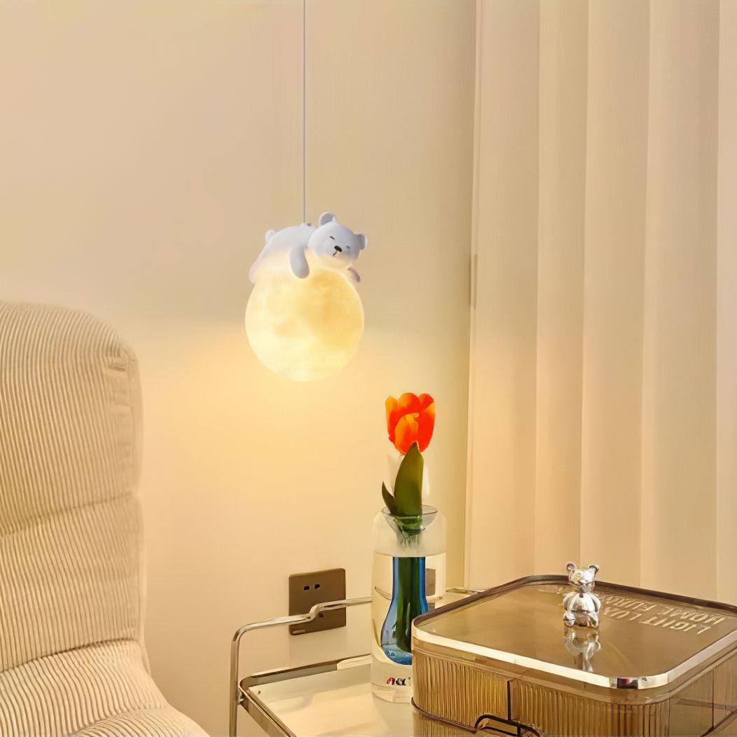 Animal Sleeping Pendant Lamp - Cute Animal-Shaped Night Light for Nursery, Kids Room & Bedroom Decor - Perfect for Creating a Cozy and Dreamy Atmosphere